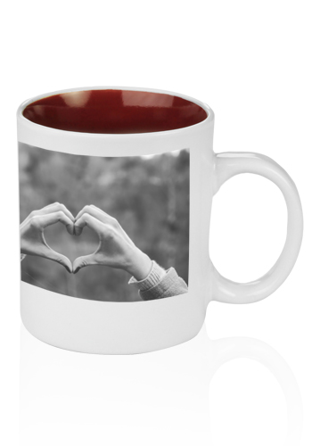 Custom 11 Oz Traditional Glossy Two Tone Coffee Mugs 11tt Discountmugs 2342