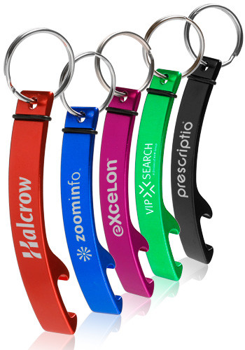 Personalized Portable Bottle Opener Keychains | KEY147 - DiscountMugs