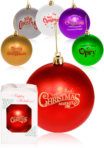 Personalized Holiday Ornaments Cheap | Custom Christmas Ornaments with Logo