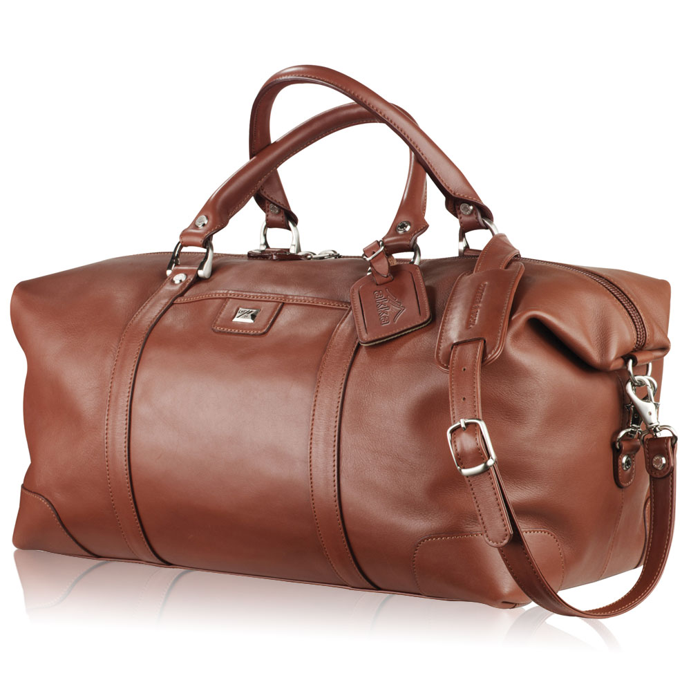 Personalized Cutter & Buck Leather Weekender Duffel Bags | LE980083 - DiscountMugs