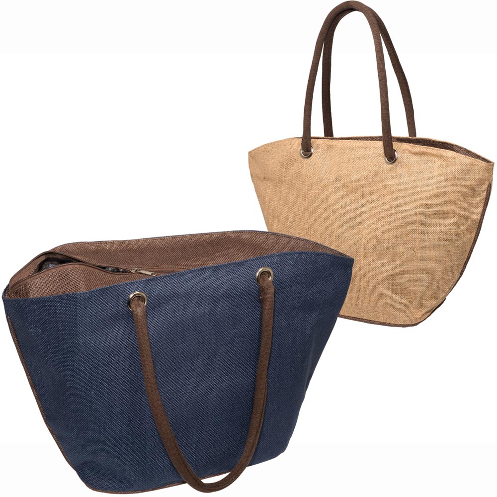 Wholesale Promotional Zip  Custom Affordable Jute Tote Bags PLLT3075