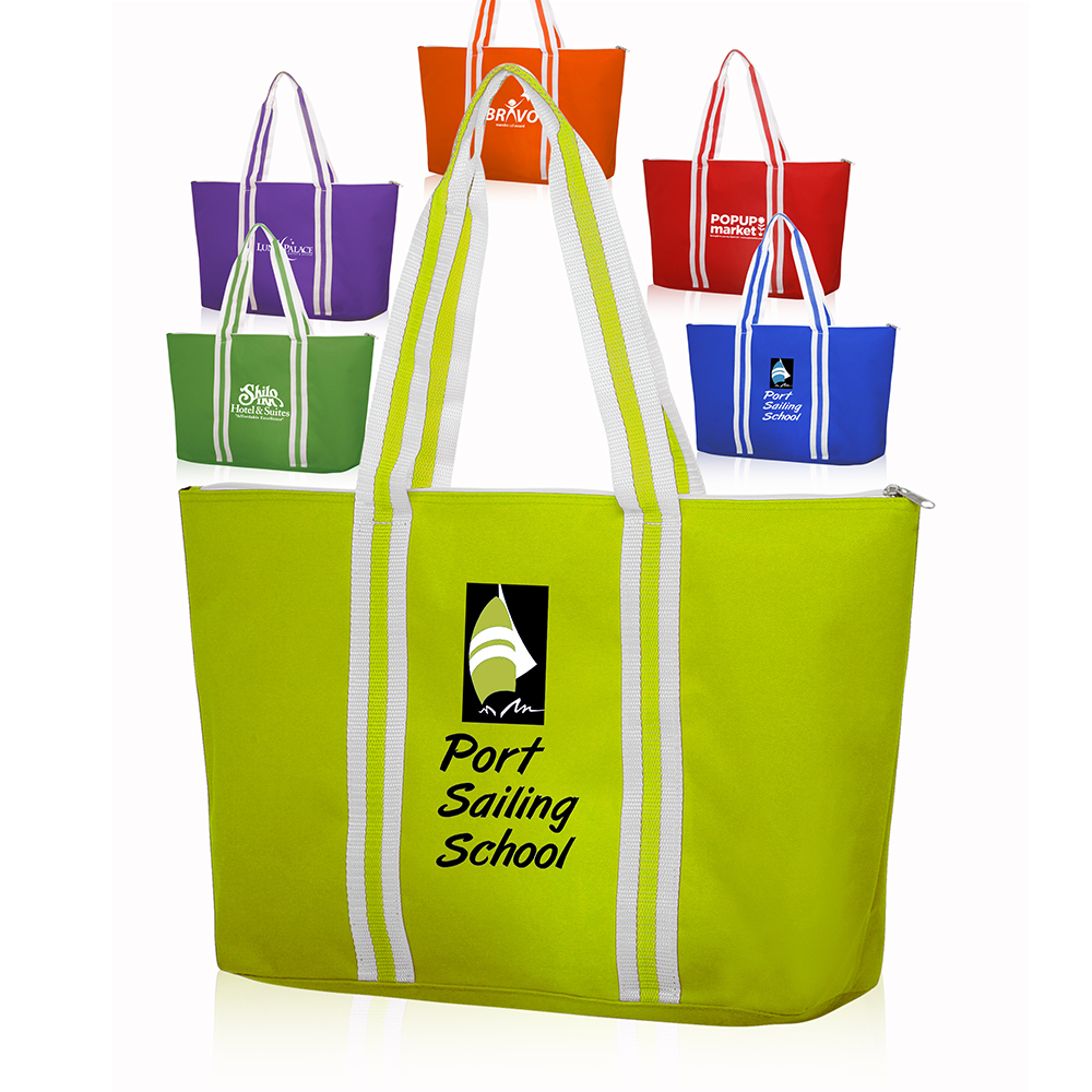 Cheap Wholesale Bulk Customizable Polycanvas Sport Tote Bags