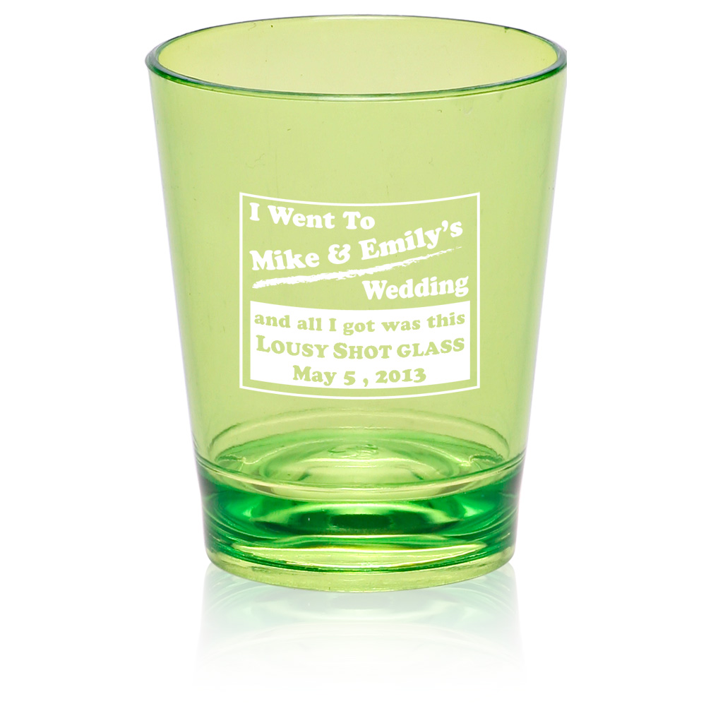 Print SHOT02 1.5 oz. Acrylic Custom Plastic Shot Glasses 0.4 Per Piece