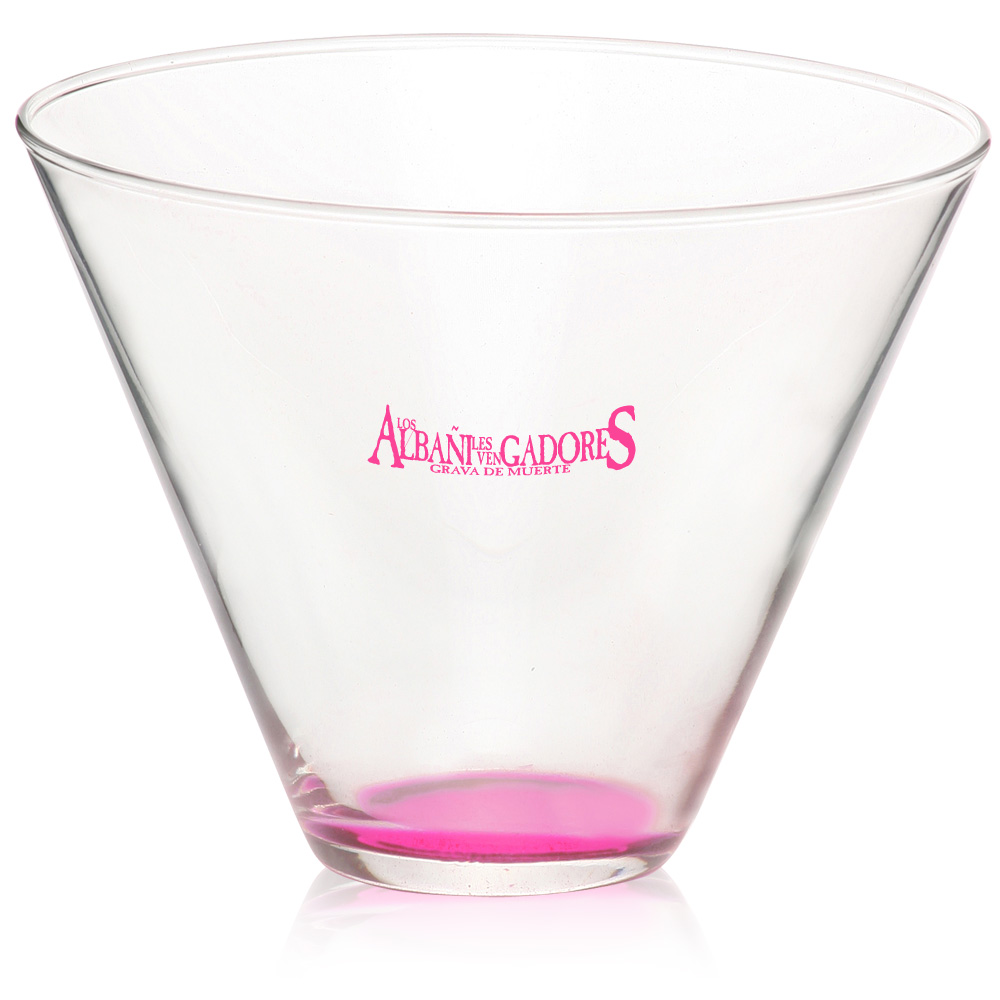 Personalized Stemless Martini Glasses Custom Printed With Logos