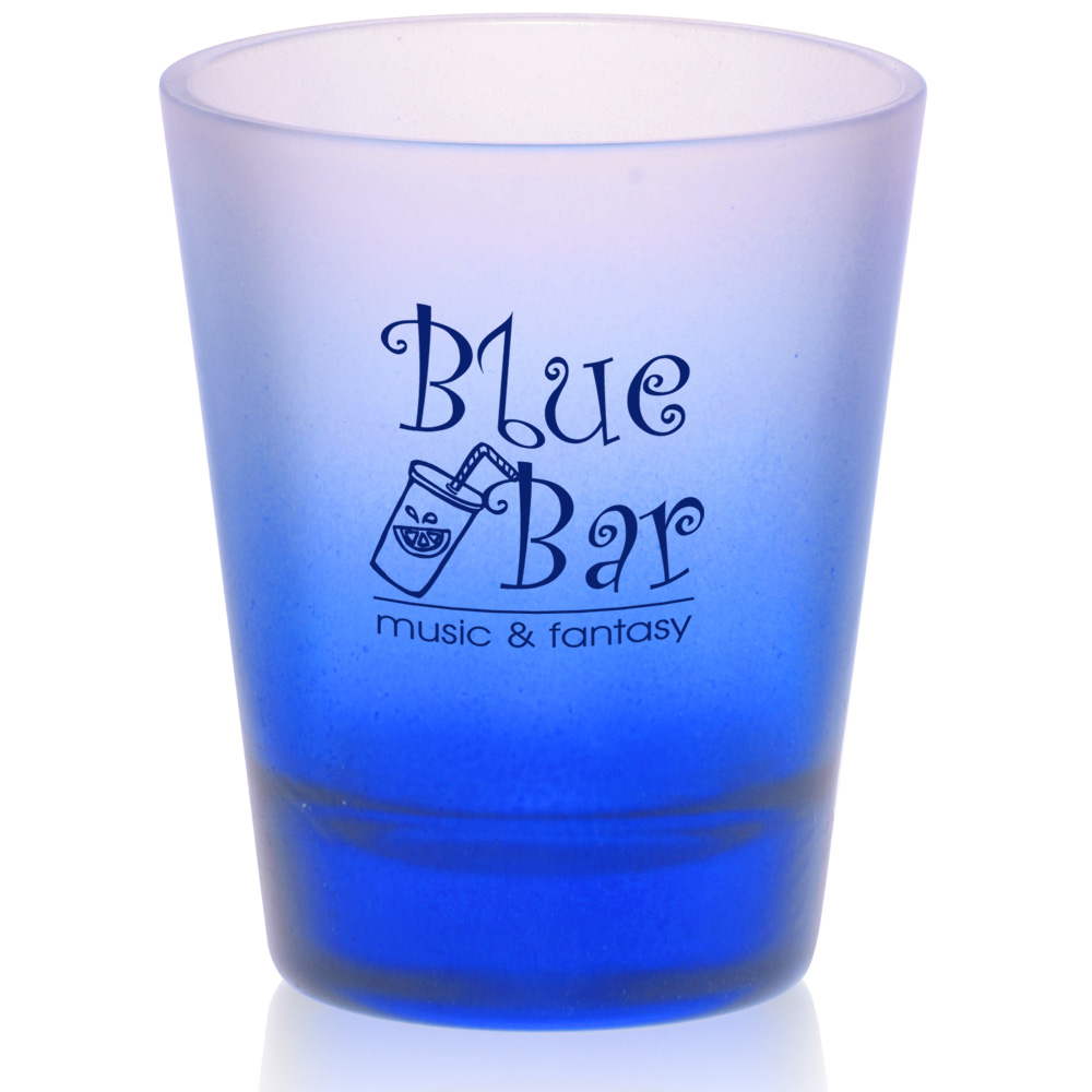 Print 5123FR 2oz Colored Frosted Custom Shot Glasses 0.97 Per Piece