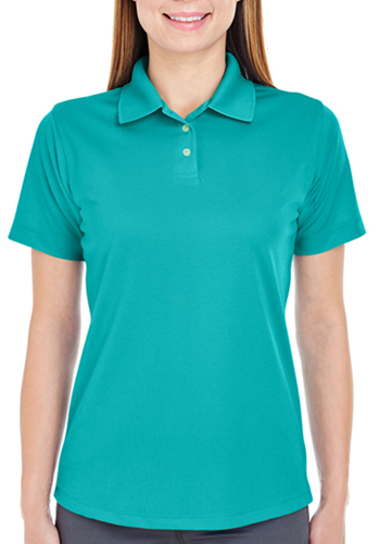 teal collar shirt