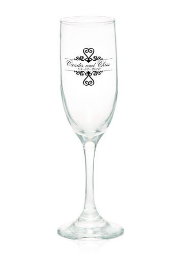 Personalized 6 25 Oz Premiere Champagne Flutes 4640al Discountmugs