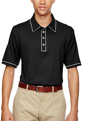 adidas men's puremotion piped polo