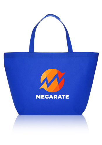 Custom Budget Non-Woven Shopper Tote Bags | TOT90 - DiscountMugs