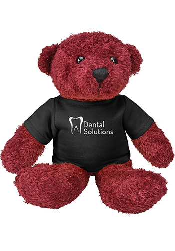 maroon color teddy bear