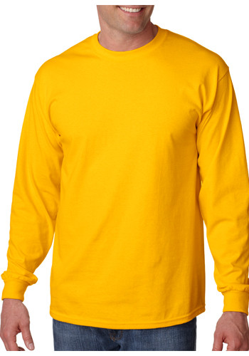 Printed Gildan Ultra Cotton Long Sleeve T-shirts | G2400 - DiscountMugs