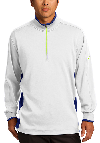 polyester half zip pullover