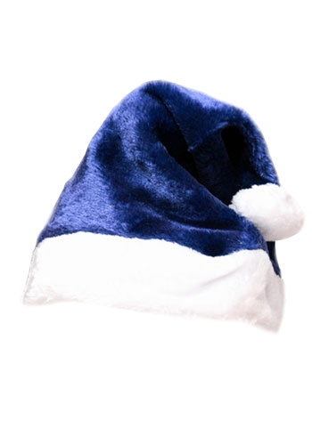 blue and white christmas hats