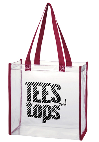 pvc clear tote bag