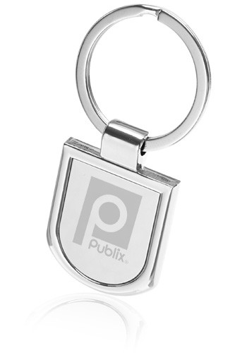 Custom Rounded Bottom Metal Keychains With Logo