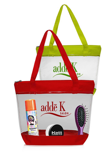 clear plastic tote bags with zipper