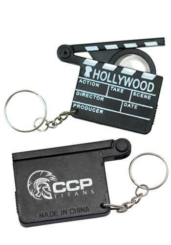 Hollywood Magnifying Glass Keyring