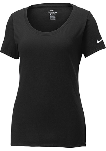 Printed Nike Ladies Core Cotton Scoop Neck Tees |SANKBQ5236 - DiscountMugs