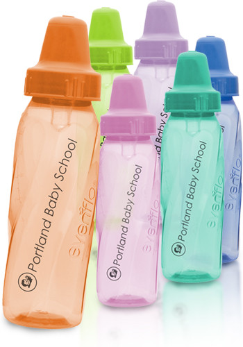 Promotional 8 oz Assorted Color Evenflo Baby Bottles | IL409 - DiscountMugs