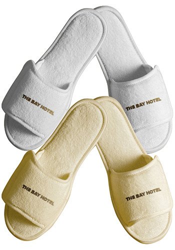 Personalized Terry Open Toe Slippers 