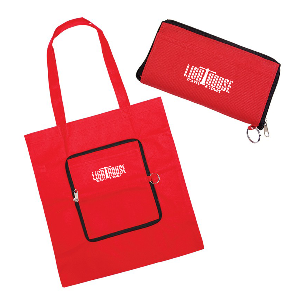 Download Promotional Zippin Tote Bags | PLBG132 - DiscountMugs