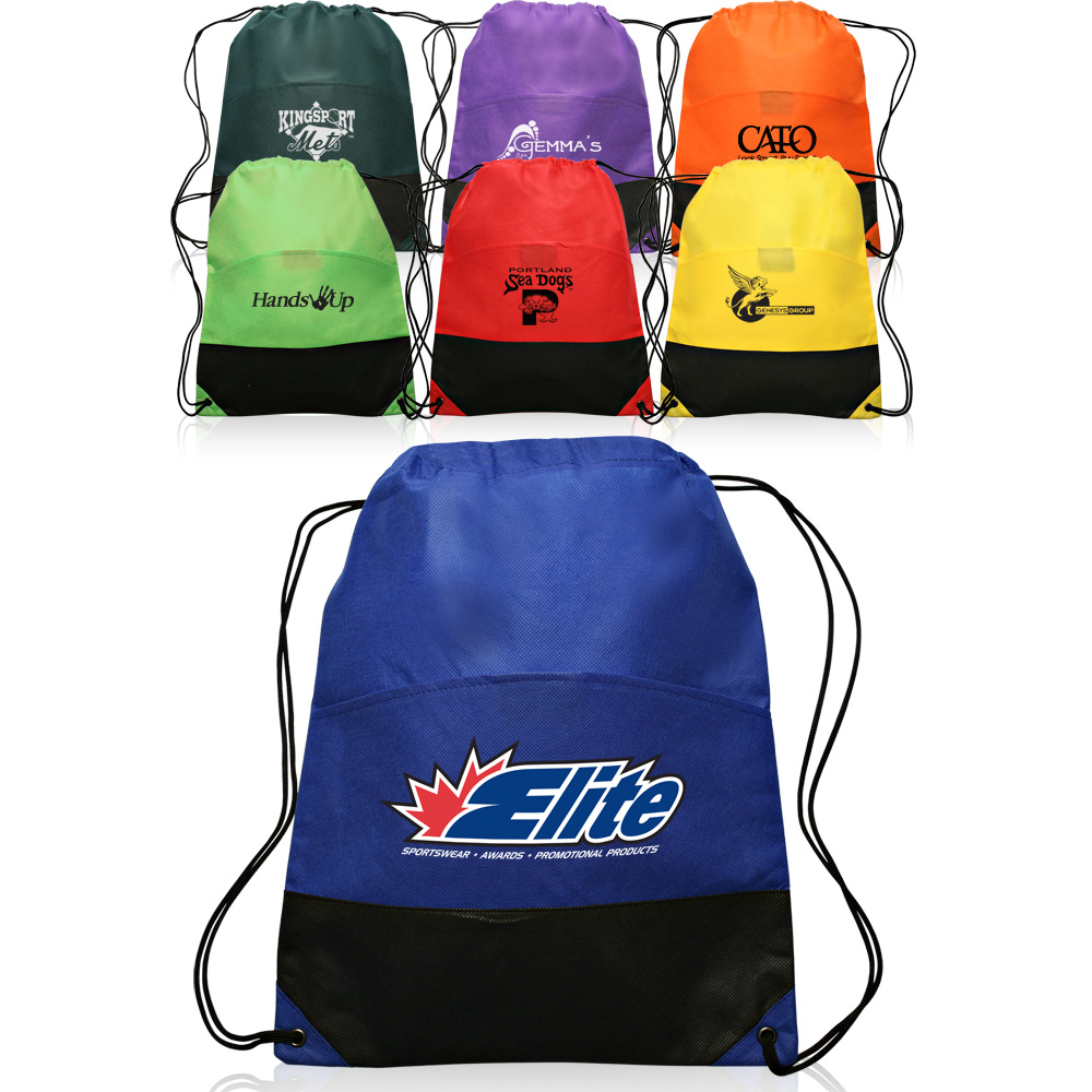 Wholesale Promotional Personalized Non-Woven Drawstring Backpacks