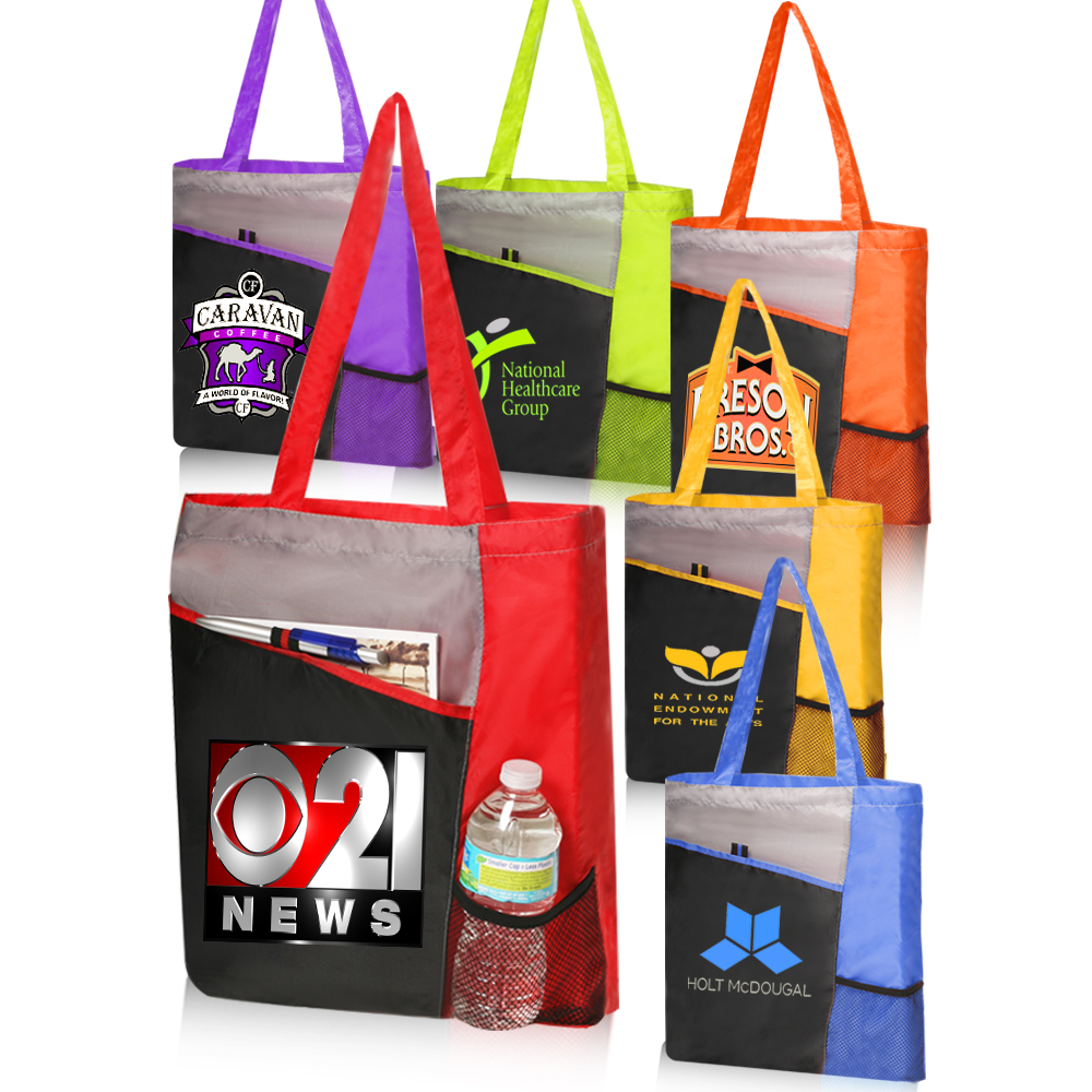 Cheap Custom Wholesale Promo Polyester Tote Bags