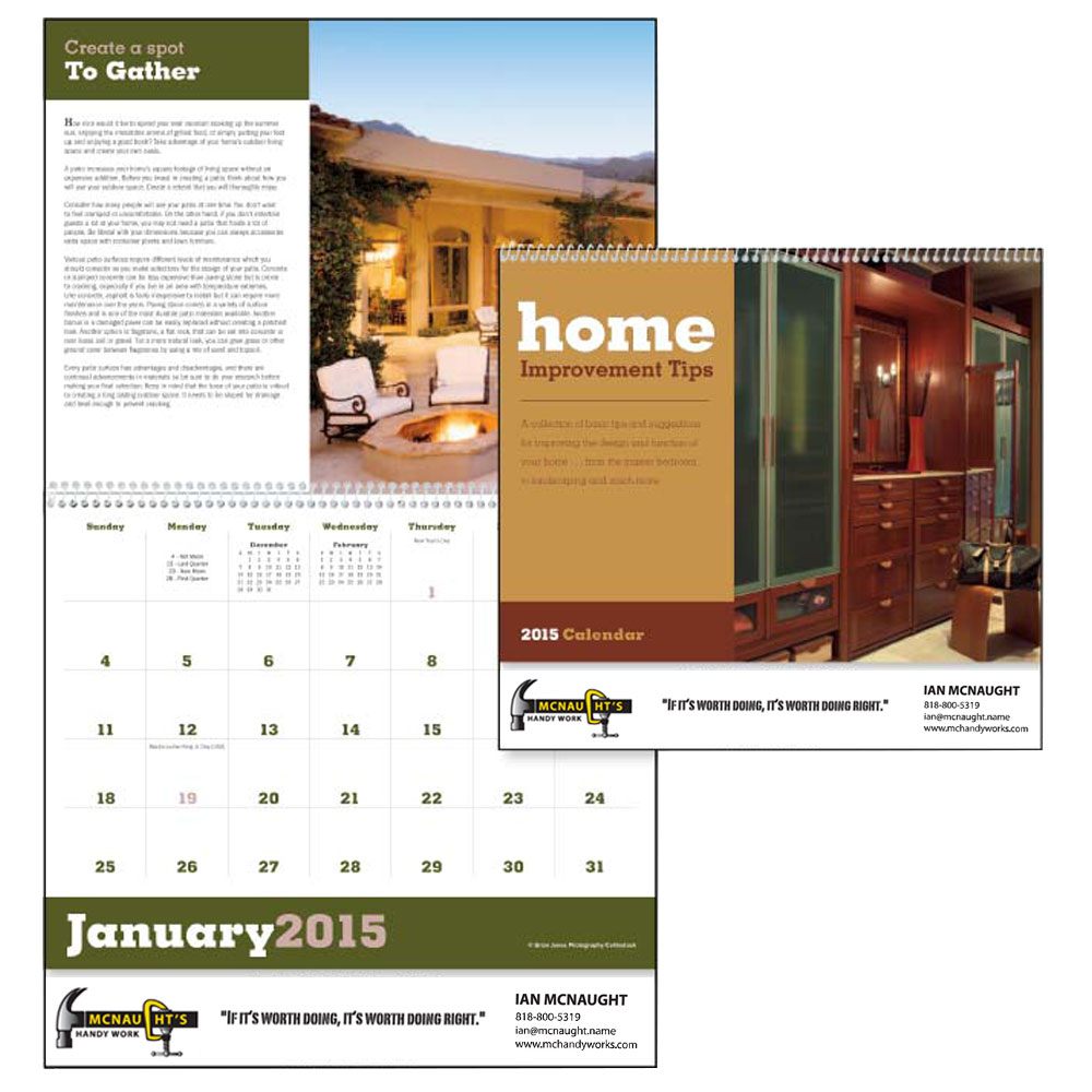 Custom Home Improvement Tips Triumph Calendars X11280 DiscountMugs
