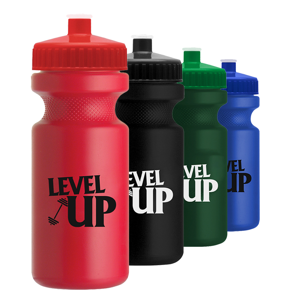 Bulk 22 oz. Eco-Cyclist Plastic Water Bottles | GRWB21R - DiscountMugs