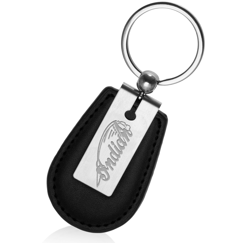 Customized accepted leather key chain metal key ring