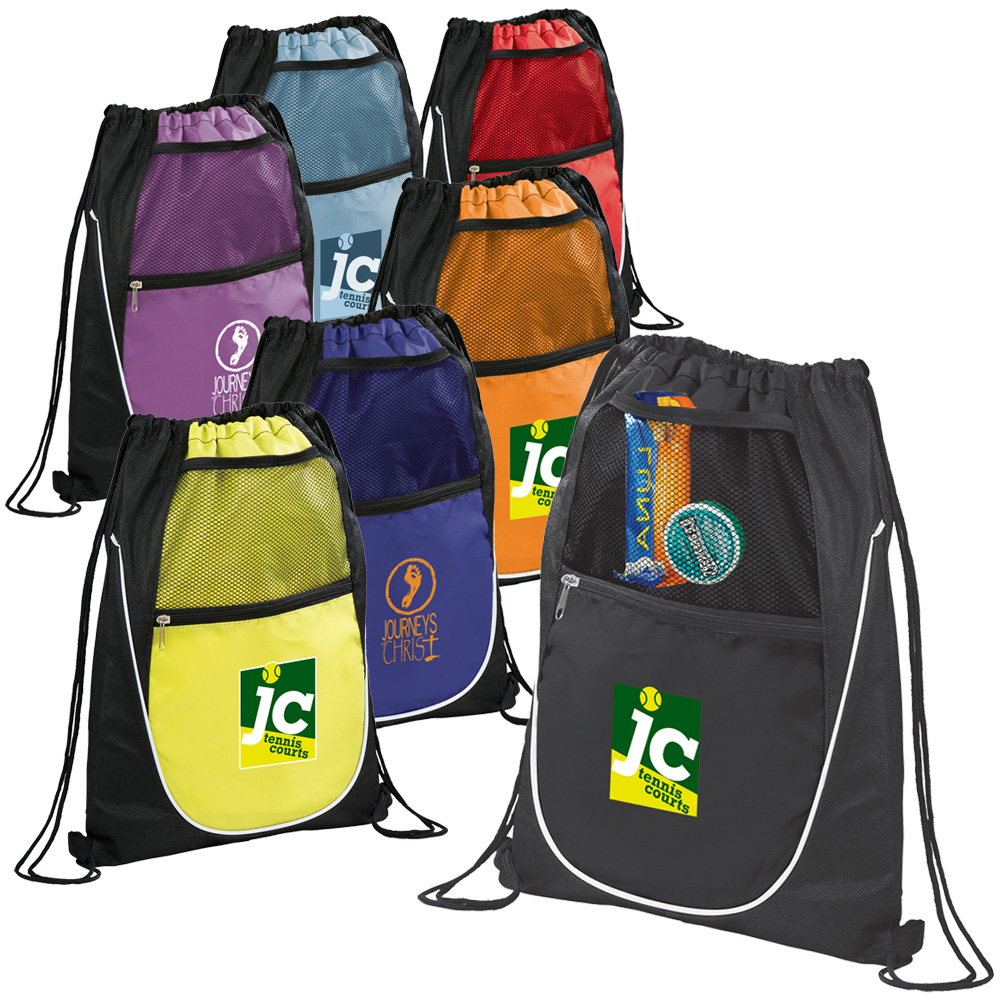 Custom Locker Drawstring Cin. Backpacks | SM7256 - DiscountMugs