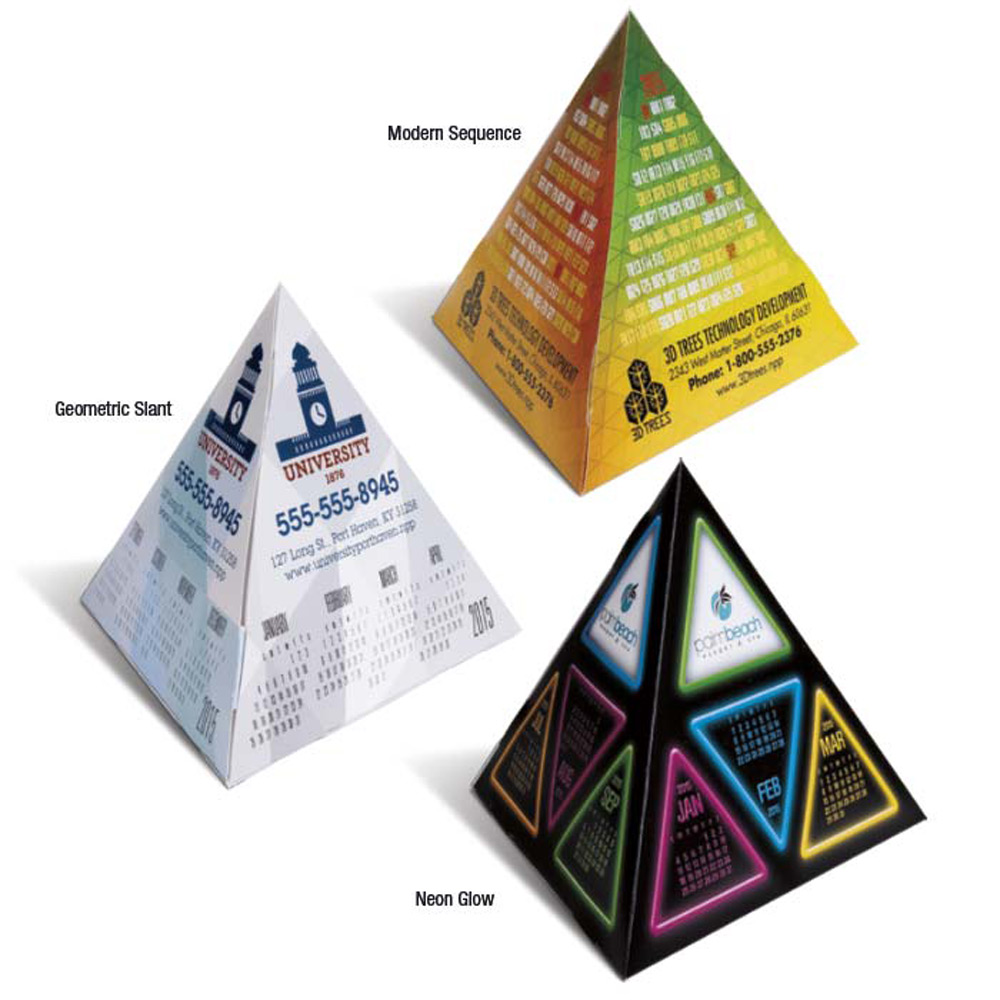 Custom Fun Shapes Pyramids Calendars X11546 DiscountMugs