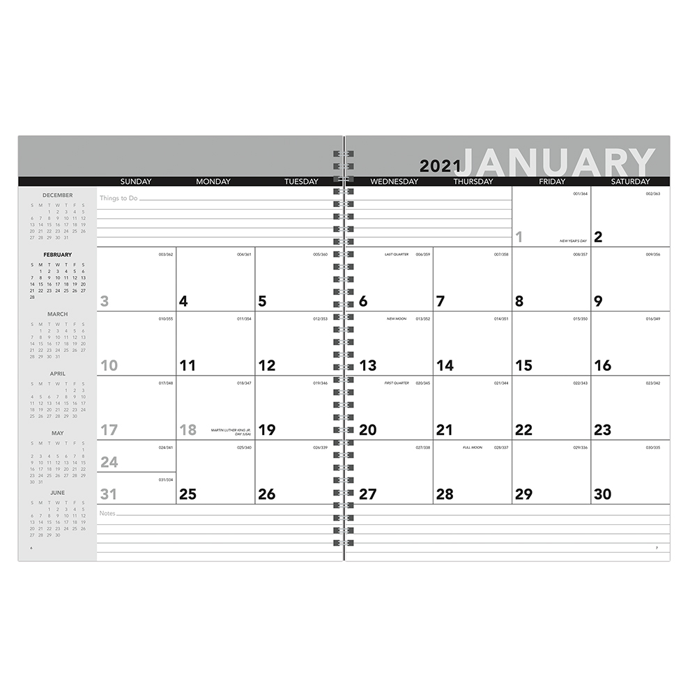 Custom Standard Year Desk Planners Calendars | X11457 - DiscountMugs