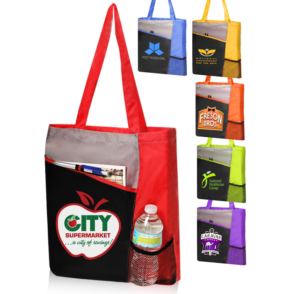 Cheap Custom Wholesale Promo Polyester Tote Bags