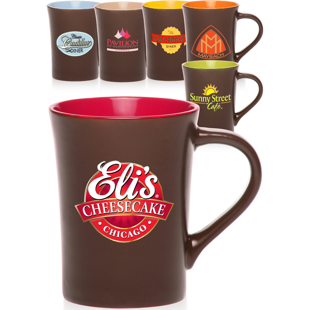 Personalized 14oz Chocolate Ceramic Coffee Mugs