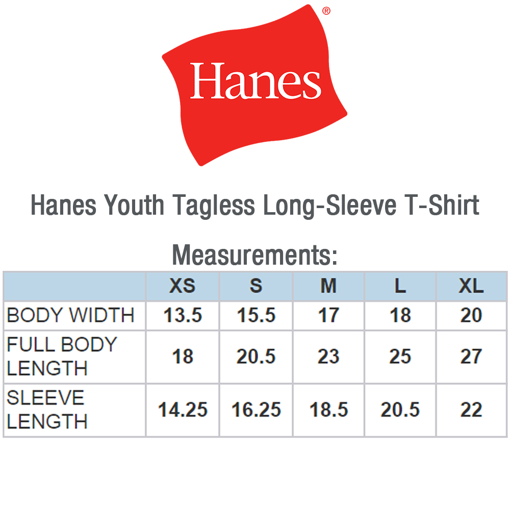 Printed Hanes Youth ComfortSoft Long Sleeve T-Shirts | 5546 - DiscountMugs