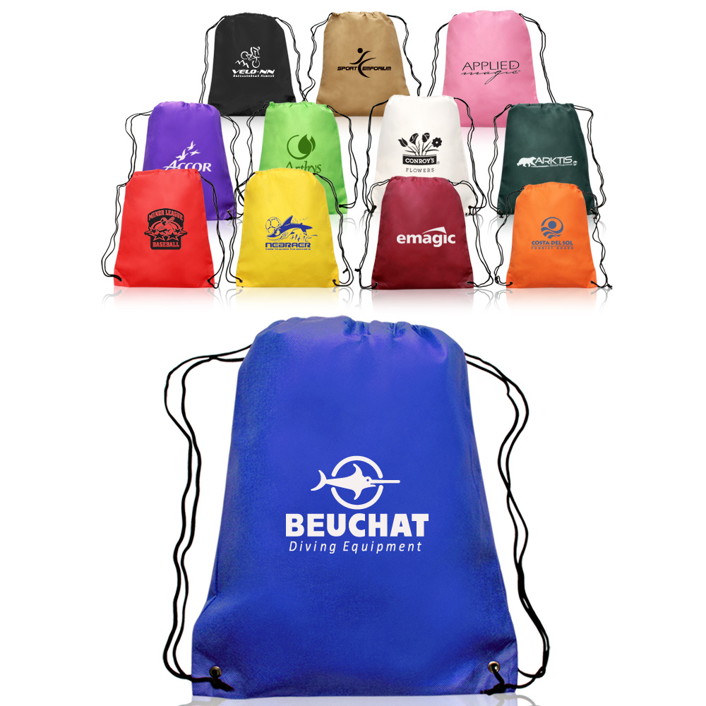 Cheap Custom Non-Woven Drawstring Backpacks | TOT12 - DiscountMugs