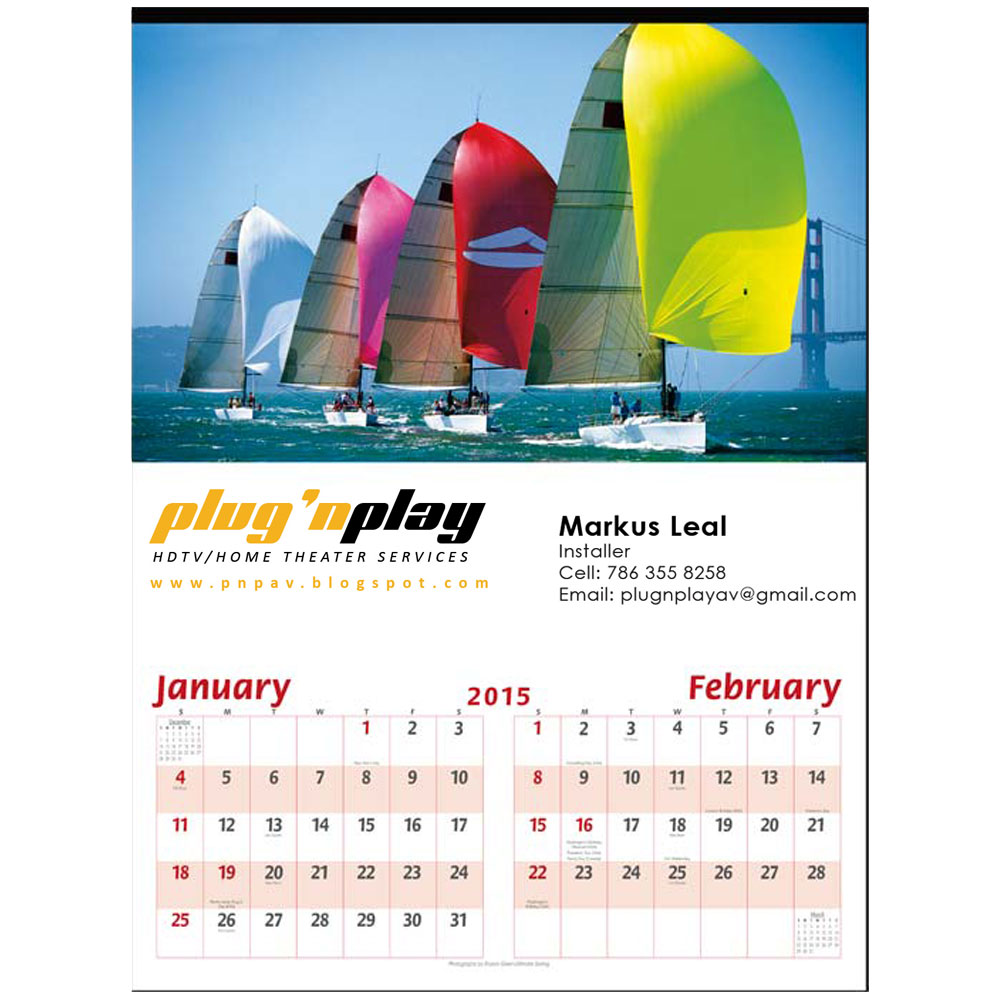 Customized Sailing Triumph® Calendars