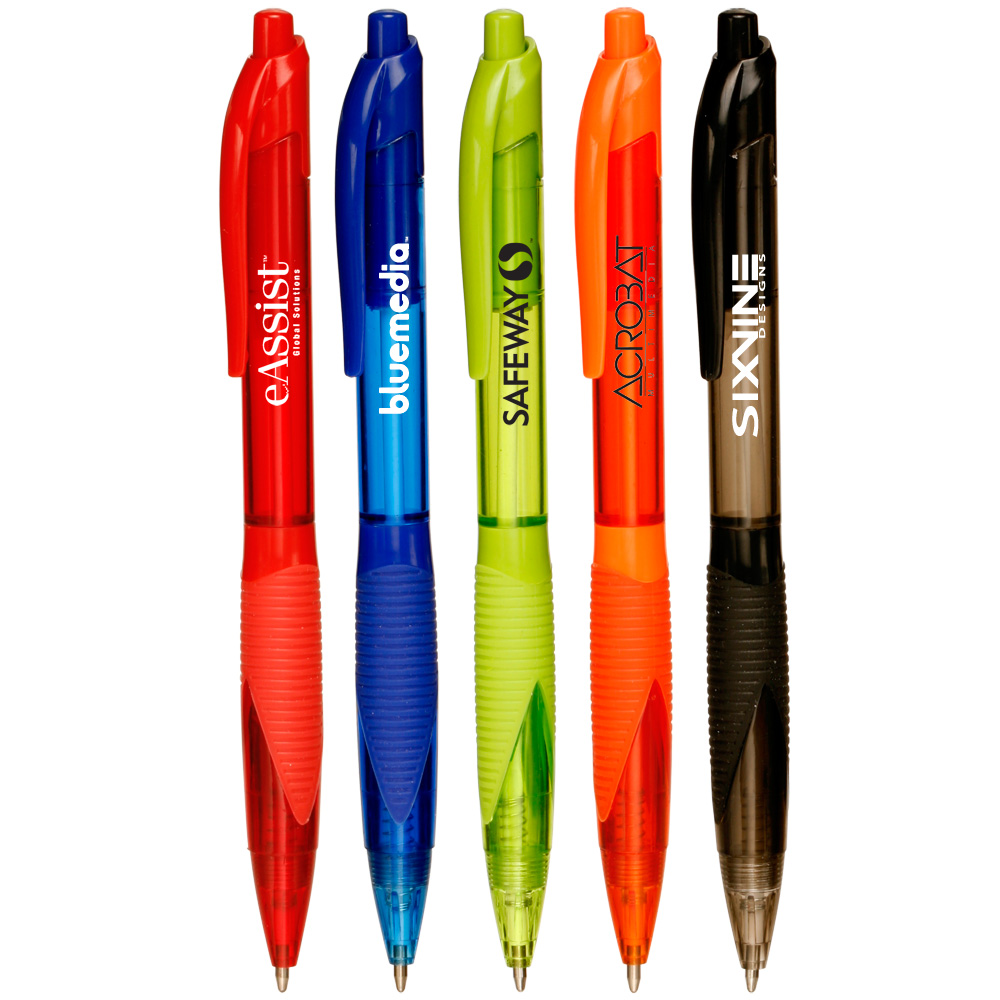 Bulk Wholesale Cheap Retractable Customizable Ballpoint Plastic Pens