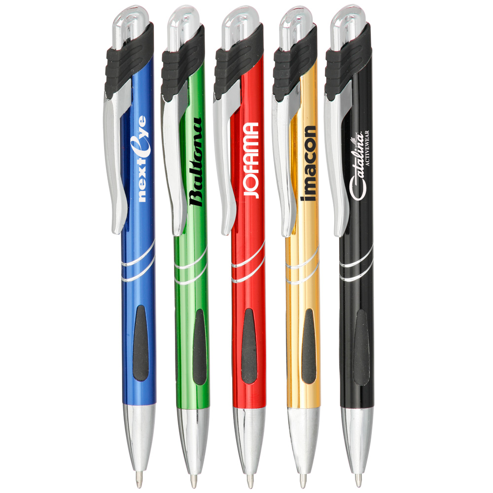 Bulk Cheap Wholesale Laser Engraved Black Ink Metal Ballpoint Pens