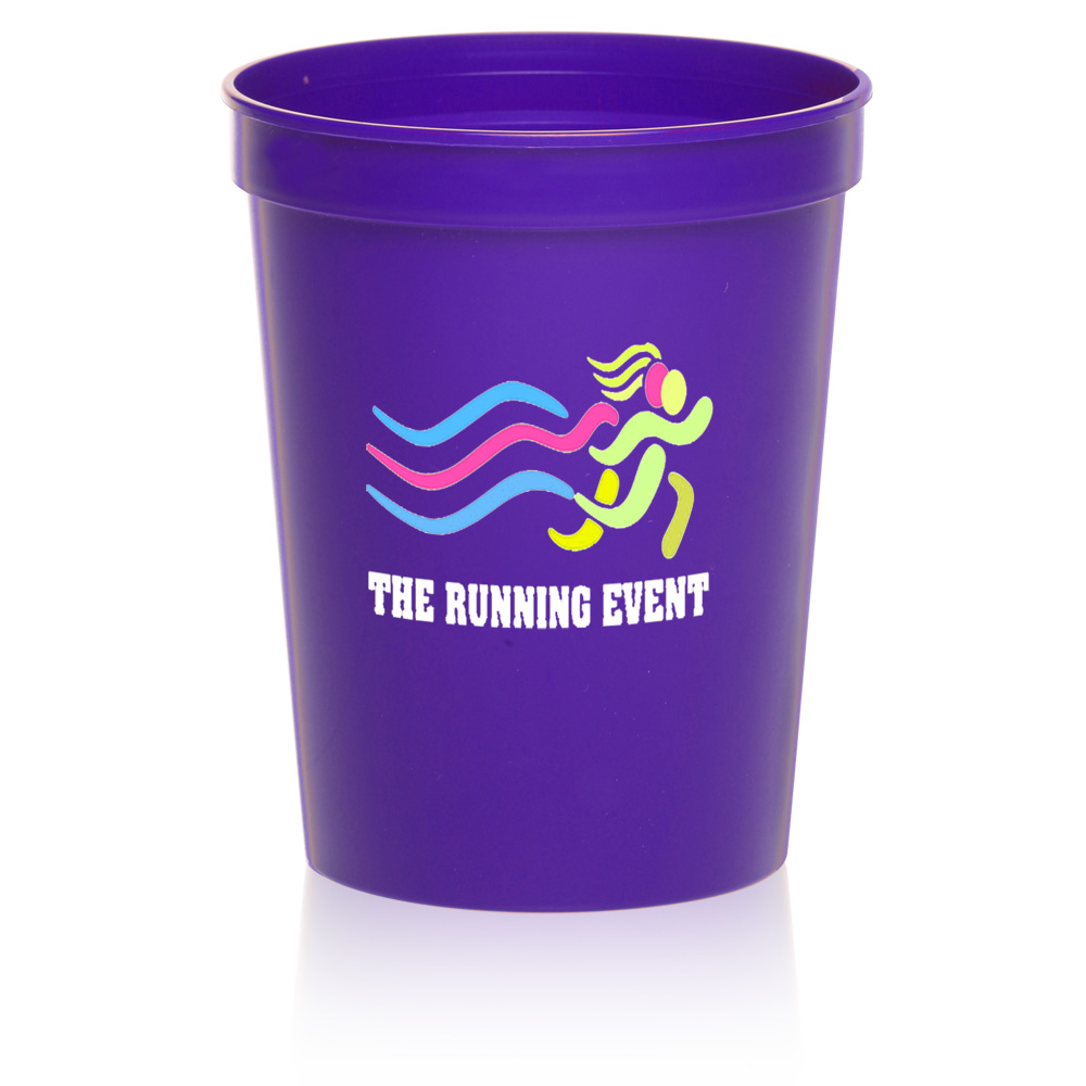 Full Color Plastic Stadium Cups Personalized With Your Custom Logo