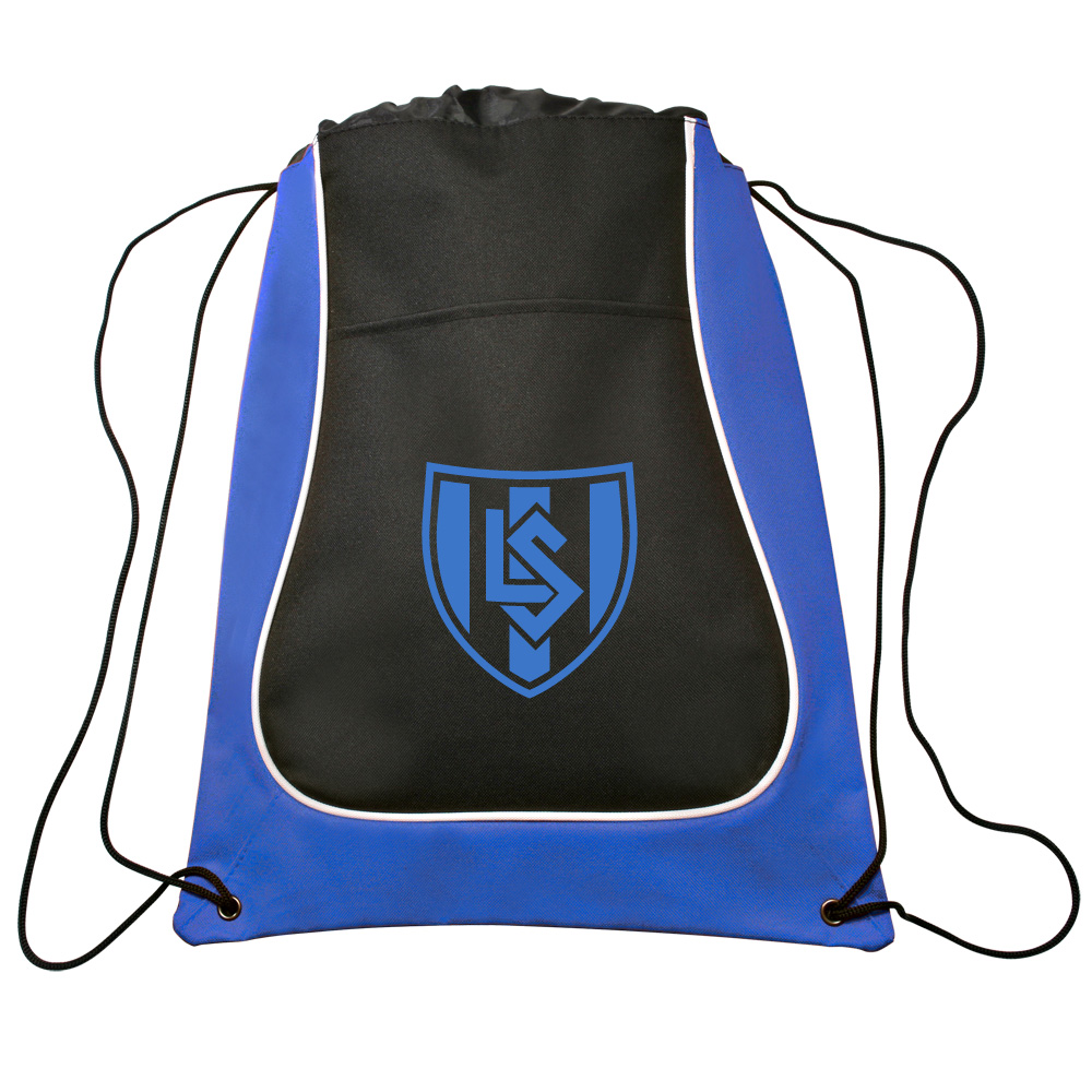 Promotional Drawstring Backpacks | Two Tone Drawstring Bags Printed ...